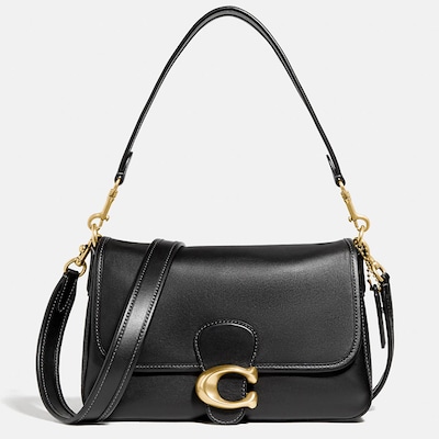 Coach black 2025 tote sale